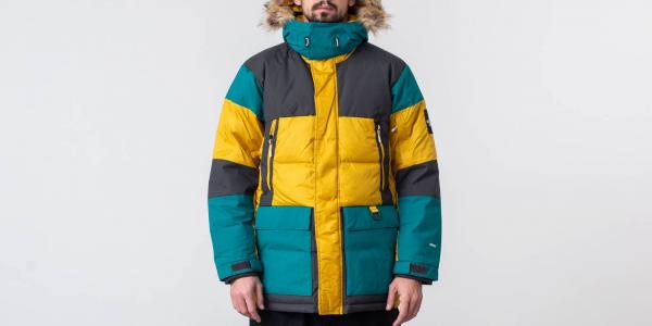 The North Face Vostok Parka Leopard Yellow