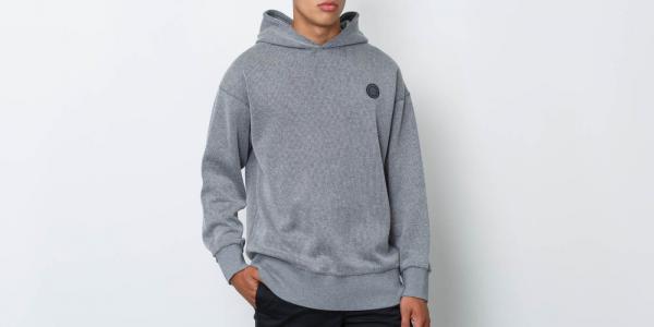 MARTINSILĒNSE Five Fragménts 1 OF 5 Cashmere Blend Oversized Hoodie Grey/ Black