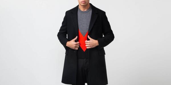 Alexandre Mattiussi Two Buttons Coat Black