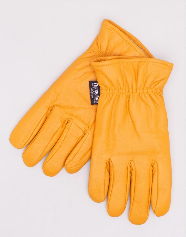 Dickies Lined Leather Glove Tan M
