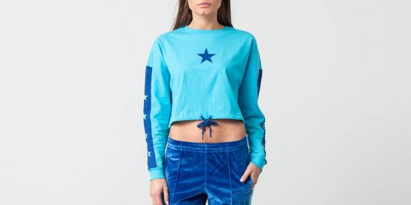 Converse x Miley Cyrus Cropped Longsleeve Tee Blue