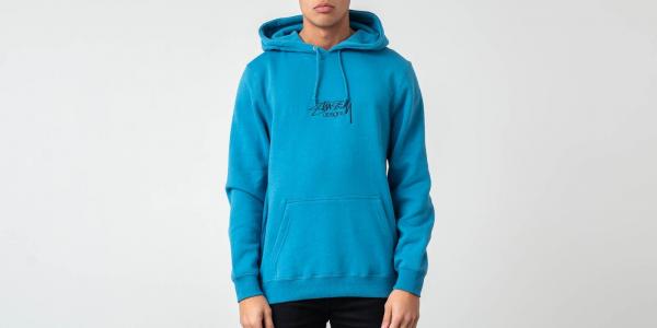 Stüssy Design Applique Hoodie Ocean