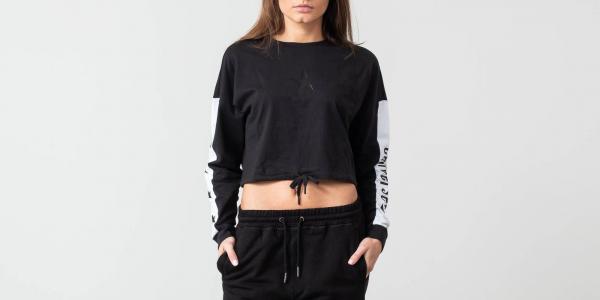 Converse x Miley Cyrus Cropped Longsleeve Tee Black