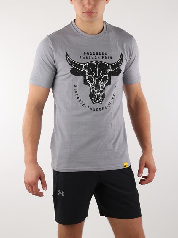 Tričko Under Armour Project Rock Ptp Sts Tee Šedá