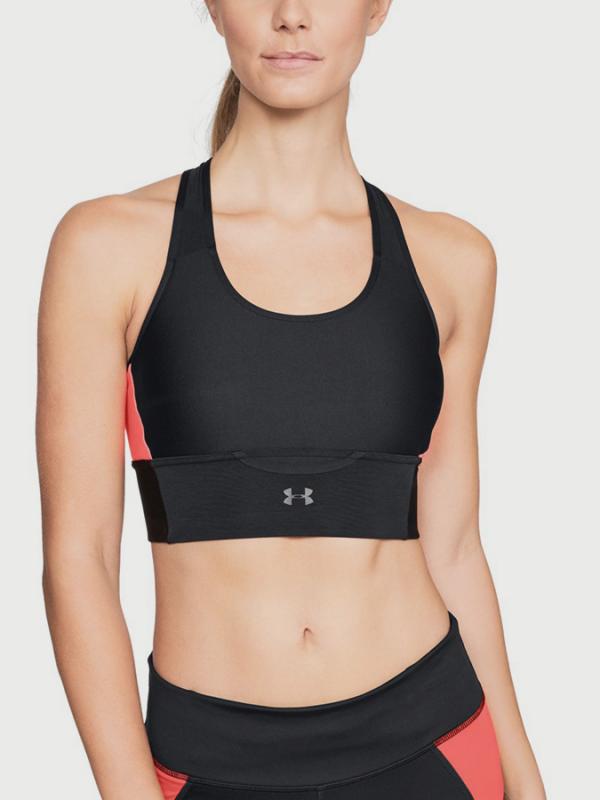 Kompresní podprsenka Under Armour Crossback Clutch Bra Černá