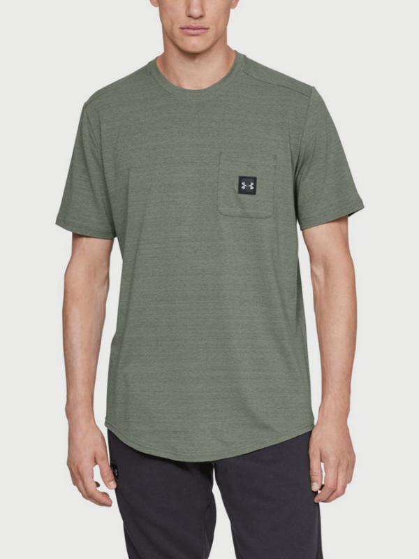 Tričko Under Armour Sportstyle Pocket Tee Zelená