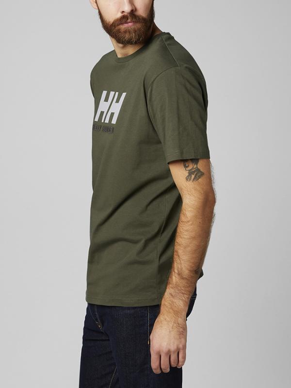 Tričko Helly Hansen Logo T-Shirt Zelená