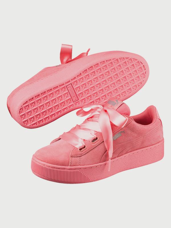 Boty Puma Vikky Platform Ribbon S Růžová