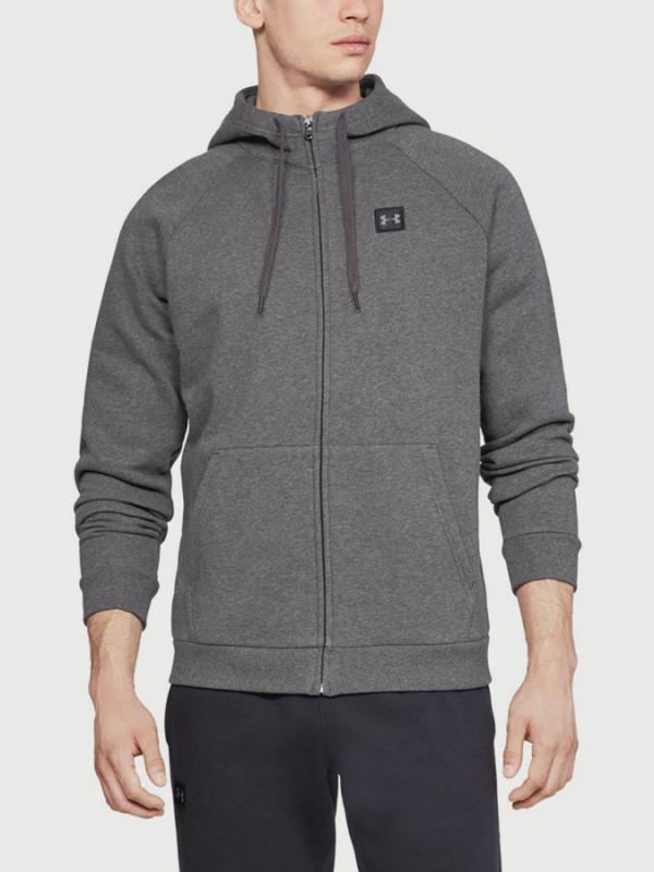 Mikina Under Armour Rival Fleece Fz Hoodie Šedá