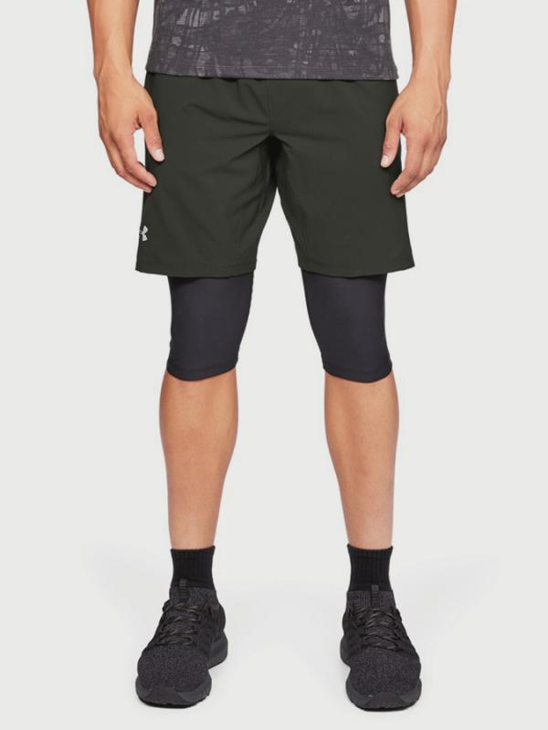 Kraťasy Under Armour Launch Sw Long Short Zelená