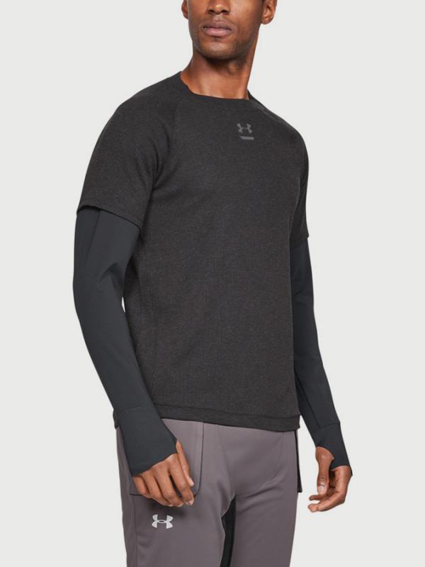 Tričko Under Armour Run Performance Waffle Ls Černá