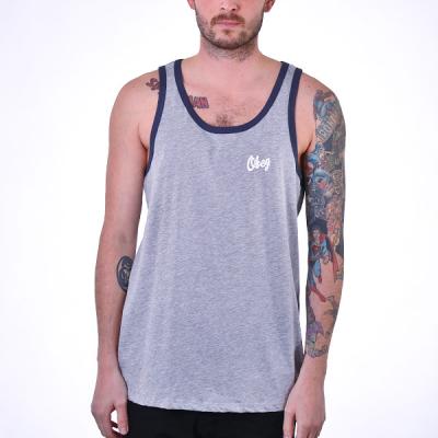 Tílko obey Dewallen heather grey/mood indigo