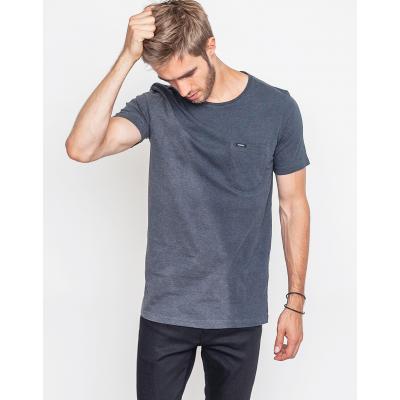 Triko Makia DIAGONAL DIP DYE BLACK-GREY