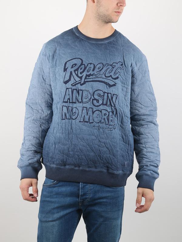 Mikina Pepe Jeans QUOTE Modrá
