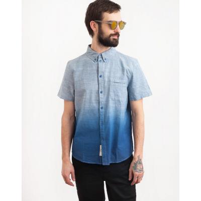 Košile Native Youth Dip Dye Chambray Shirt Blue