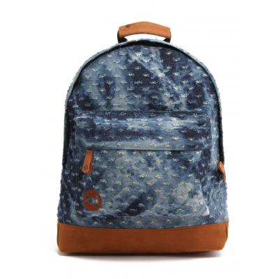 Batoh Mi-Pac Distressed Denim Stonewash/Yellow