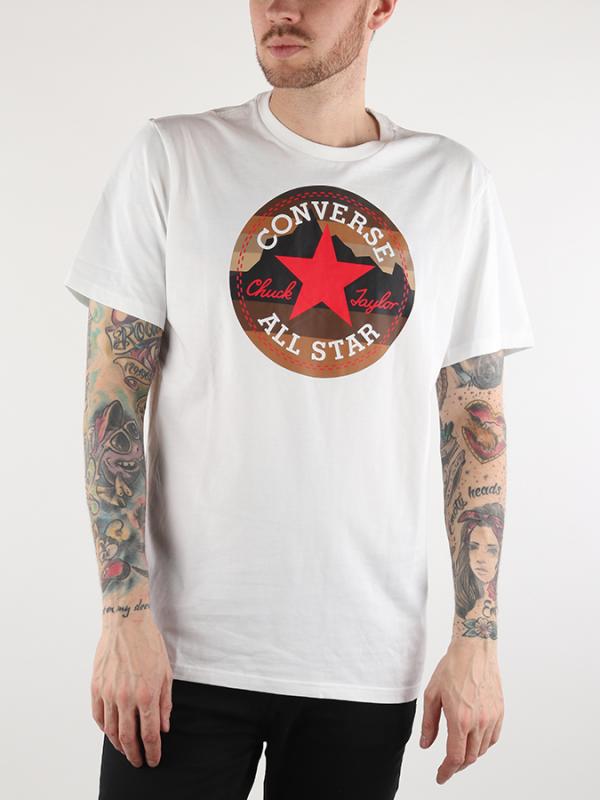 Tričko Converse M Mountain Chuck Patch Tee Bílá