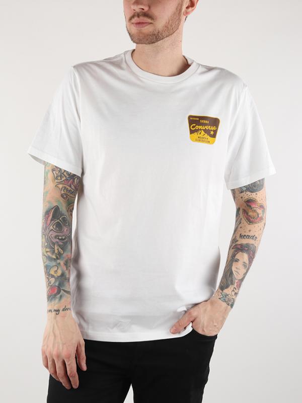 Tričko Converse M Moutain Rec Short Sleeve Tee Bílá