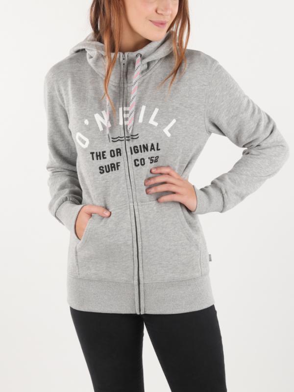 Mikina O´Neill LW Easy Fantastic Fz Hoodie Šedá