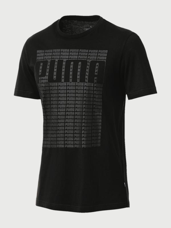 Tričko Puma Wording Tee Černá