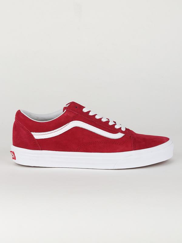 Boty Vans UA Old Skool (Pig Suede) Červená