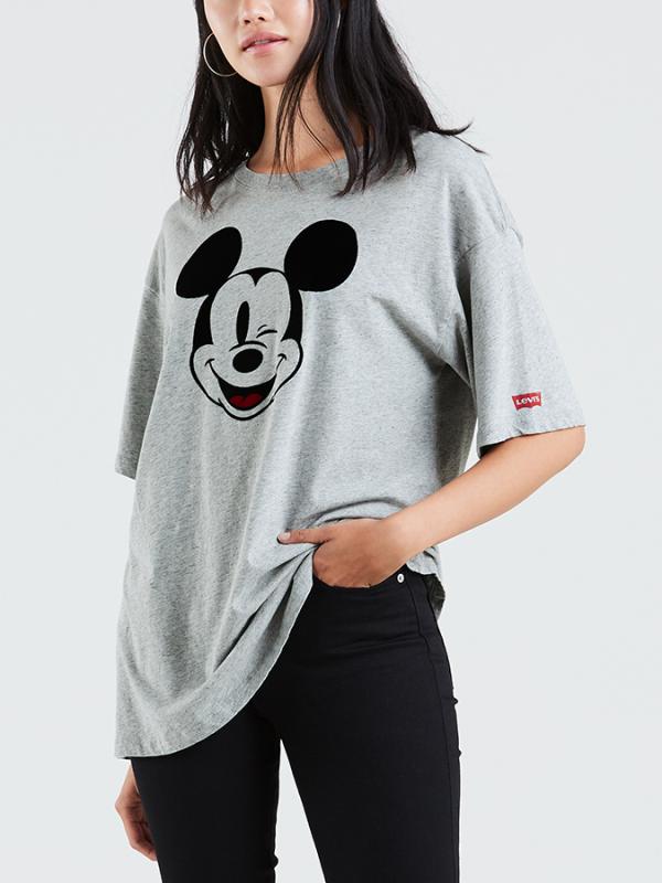 Tričko LEVI'S Graphic Slacker Tee Šedá