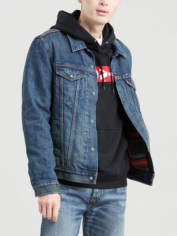 Bunda LEVI'S Lined Trucker Jacket Modrá