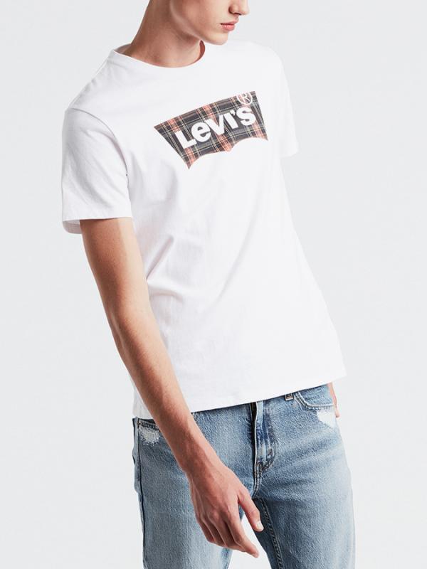 Tričko LEVI'S Housemark Graphic Tee Bílá