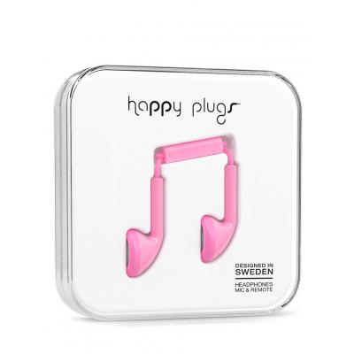 Sluchátka Happy Plugs Earbud Pink