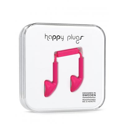 Sluchátka Happy Plugs Earbud Cerise