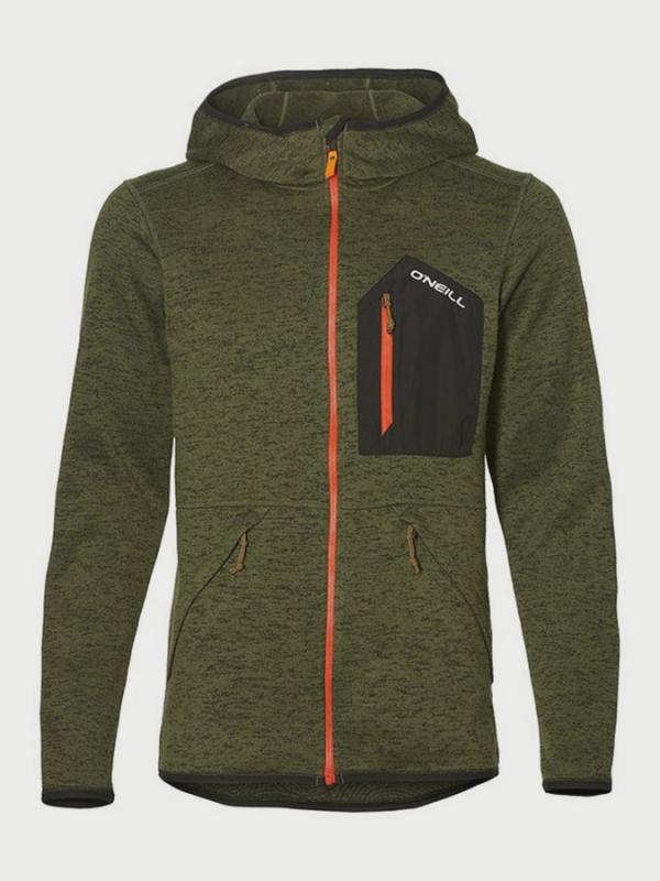 Mikina O´Neill PM Piste Hoodie Fleece Zelená