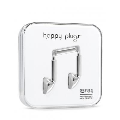 Sluchátka Happy Plugs Earbud Silver