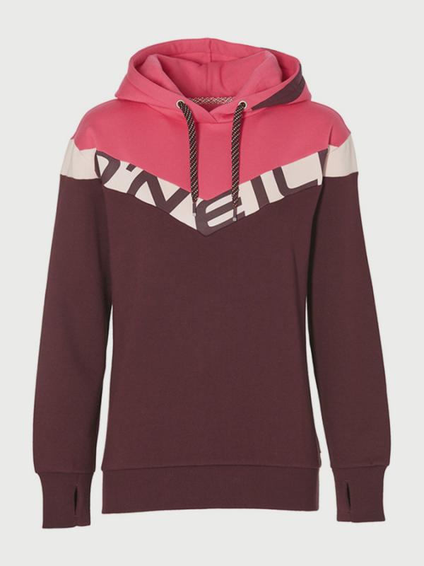 Mikina O´Neill LW Colour Block Oth Hoodie Červená