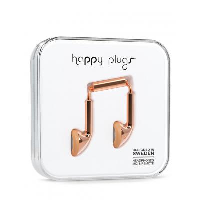 Sluchátka Happy Plugs Earbud rose gold