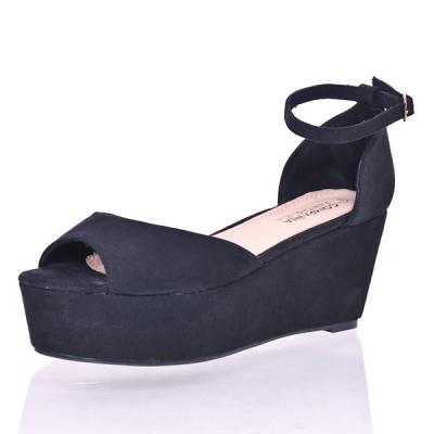 Sandály Compania Fantastica EAT ME WEDGES black