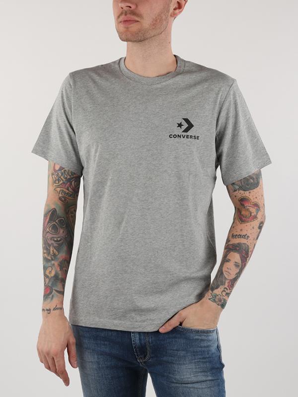 Tričko Converse M Left Chest Star Chevron Tee Šedá