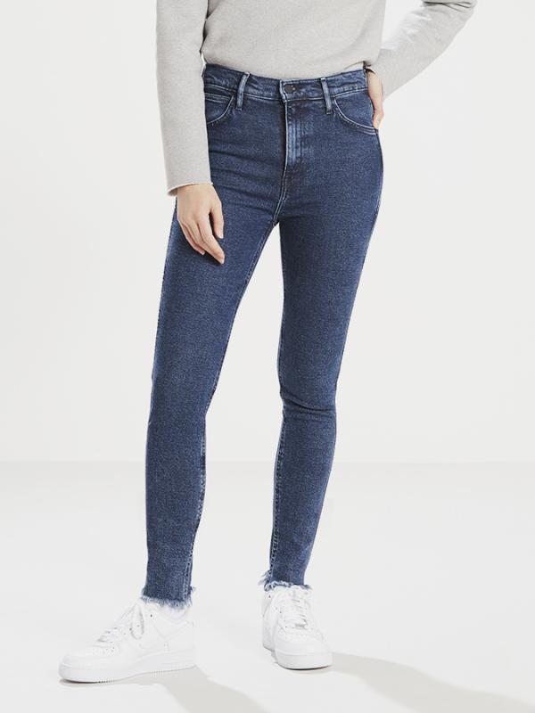 Džíny LEVI'S L8 High Skinny L8 Fence Modrá
