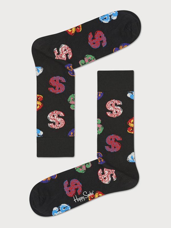 Ponožky Happy Socks Andy Warhol Dollar Sock Černá