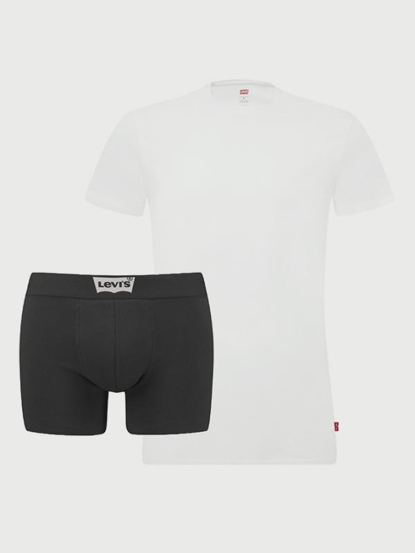 Tričko a boxerky LEVI'S 200Sf Giftbox Tshirt And Boxer Brief Barevná