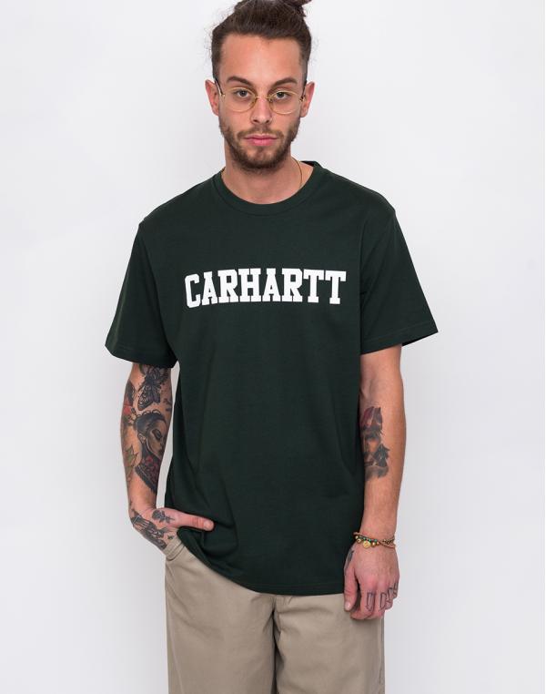 Carhartt WIP College T-Shirt Loden / White M