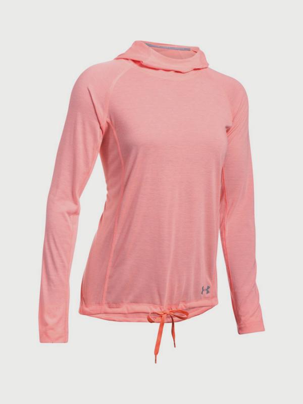 Tričko Under Armour Threadborne Train Hood Twist Růžová