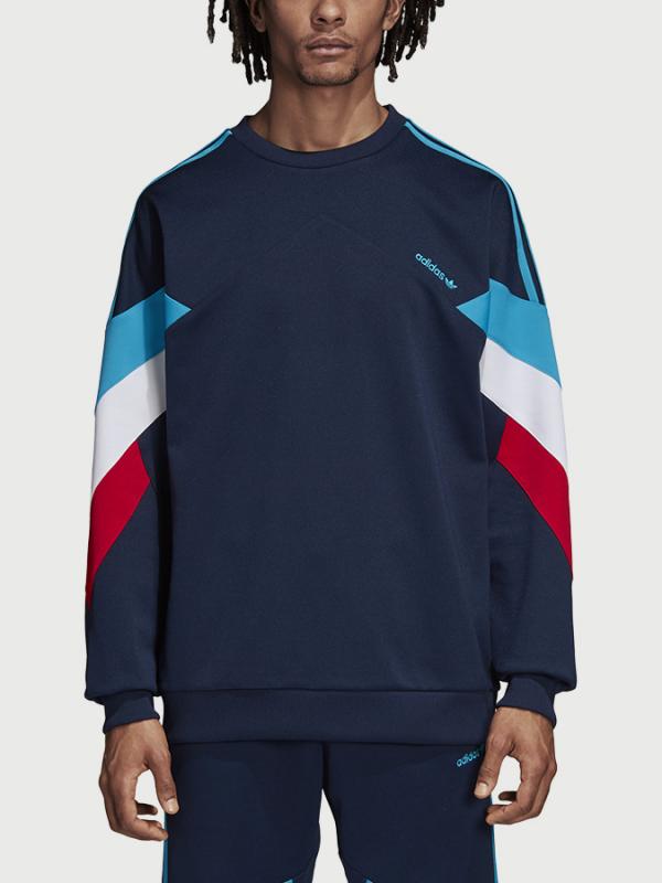 Mikina adidas Originals Palmeston Crew Modrá
