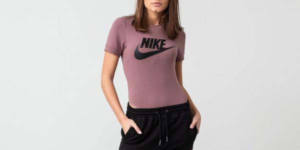 Nike Sportswear Essential Bodysuit Smokey Mauve/ Smokey Mauve-Black