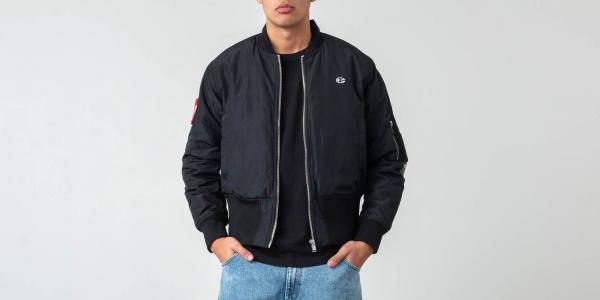 Champion x WOOD WOOD Danny Bomber Jacket Black