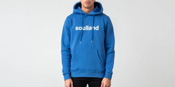 Soulland Logic Googie Hoodie Blue