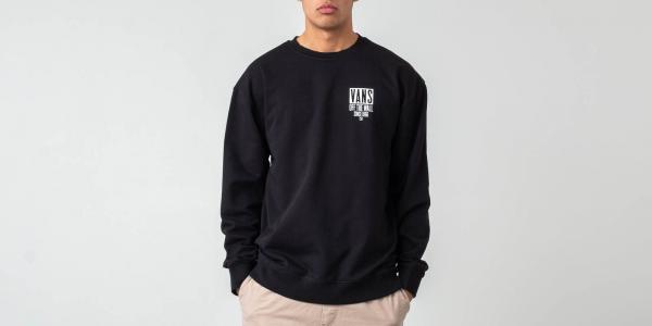 Vans Type Stacker Oversized Crewneck Black