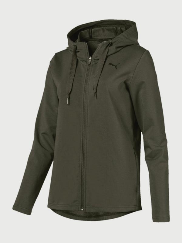 Mikina Puma MODERN SPORT FZ Logo Hoody Černá