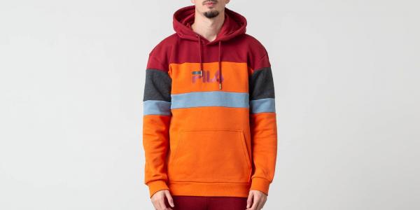 FILA Larry Hoodie Harvest Pumpkin/ Merlot