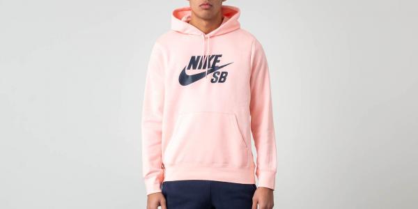 Nike SB Icon Pullover Hoodie Storm Pink/ Obsidian