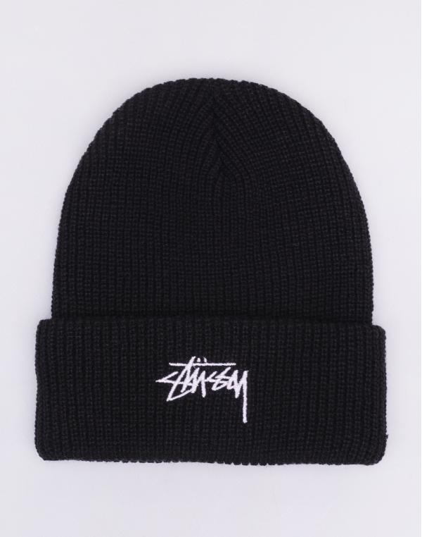 Stussy Stock Cuff Beanie Black